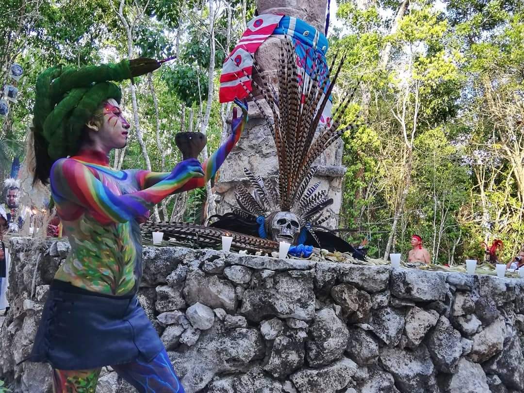 Las danzas previo a vestir a la Diosa Ixchel