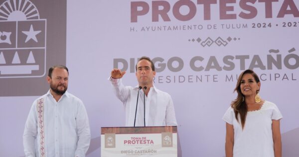 Diego Castañón asume como presidente municipal de Tulum