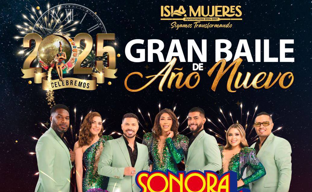 La cumbia de la Sonora Dinamita llega al Gran Baile de Año Nuevo de Isla Mujeres