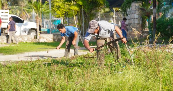 Erik Borges realiza mega jornadas de limpieza en José María Morelos