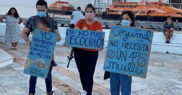 Crece oposición al cuarto muelle en Cozumel
